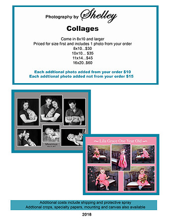 Collage Price List 2018